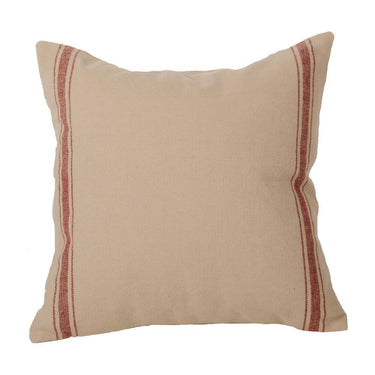 Grain Sack Barn Red Grain Sack Stripe Barn Red Pillow PL164017 - The Fox Decor